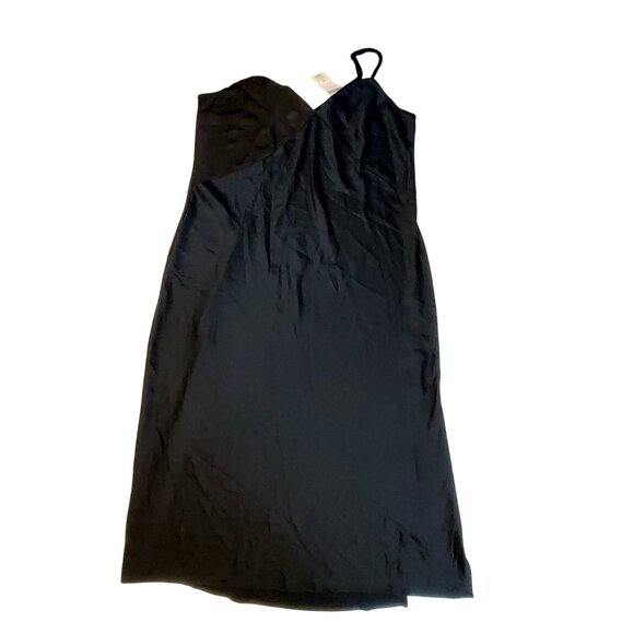 A New Day Black Maxi Slip Dress  Size XXL Adjustable Straps Responsible Style - Picture 1 of 8